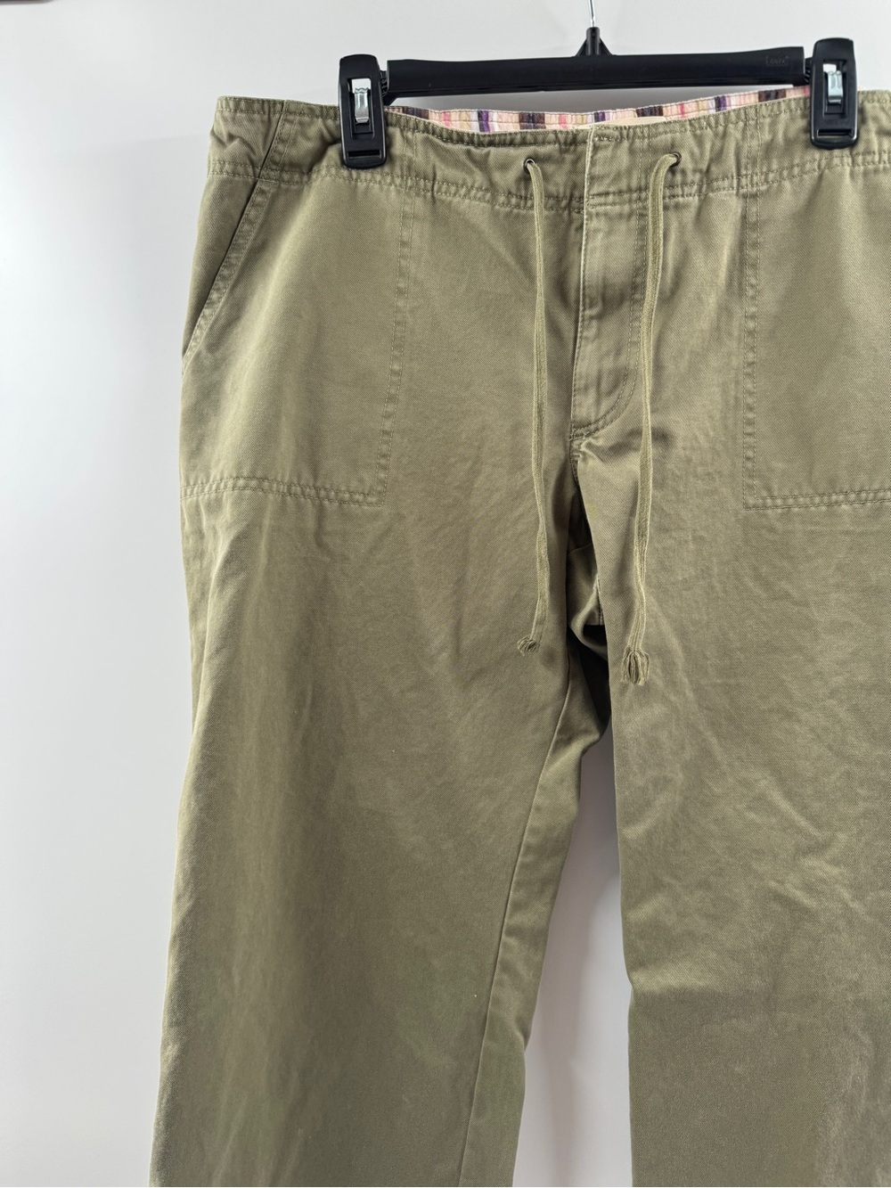 Old Navy Y2K Olive Green Drawstring Pants – Women's Size 16 Short - Picture 3 of 7